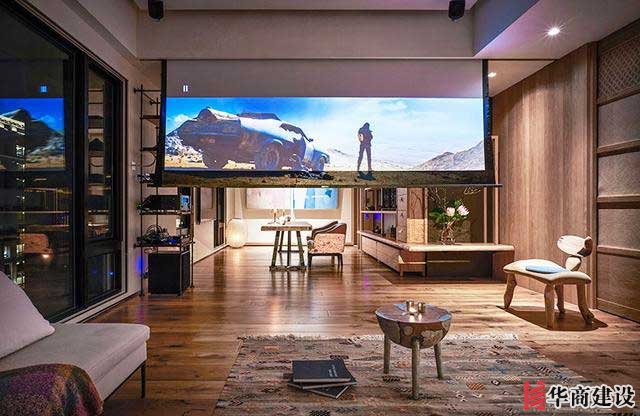 這樣的裝修設(shè)計(jì)加上160寸投影，沒有人會(huì)不喜歡